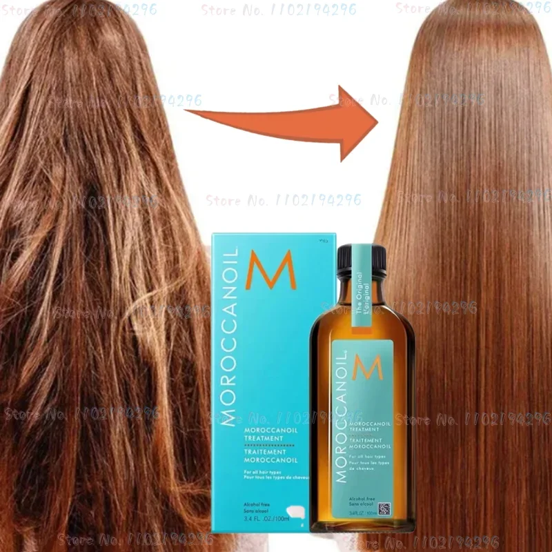 Moroccan Hair Care Essential Oil Repairs Damaged, Nourishes, Smoothes, Removes Frizz, Shampoo-free Oil, Split Ends Care