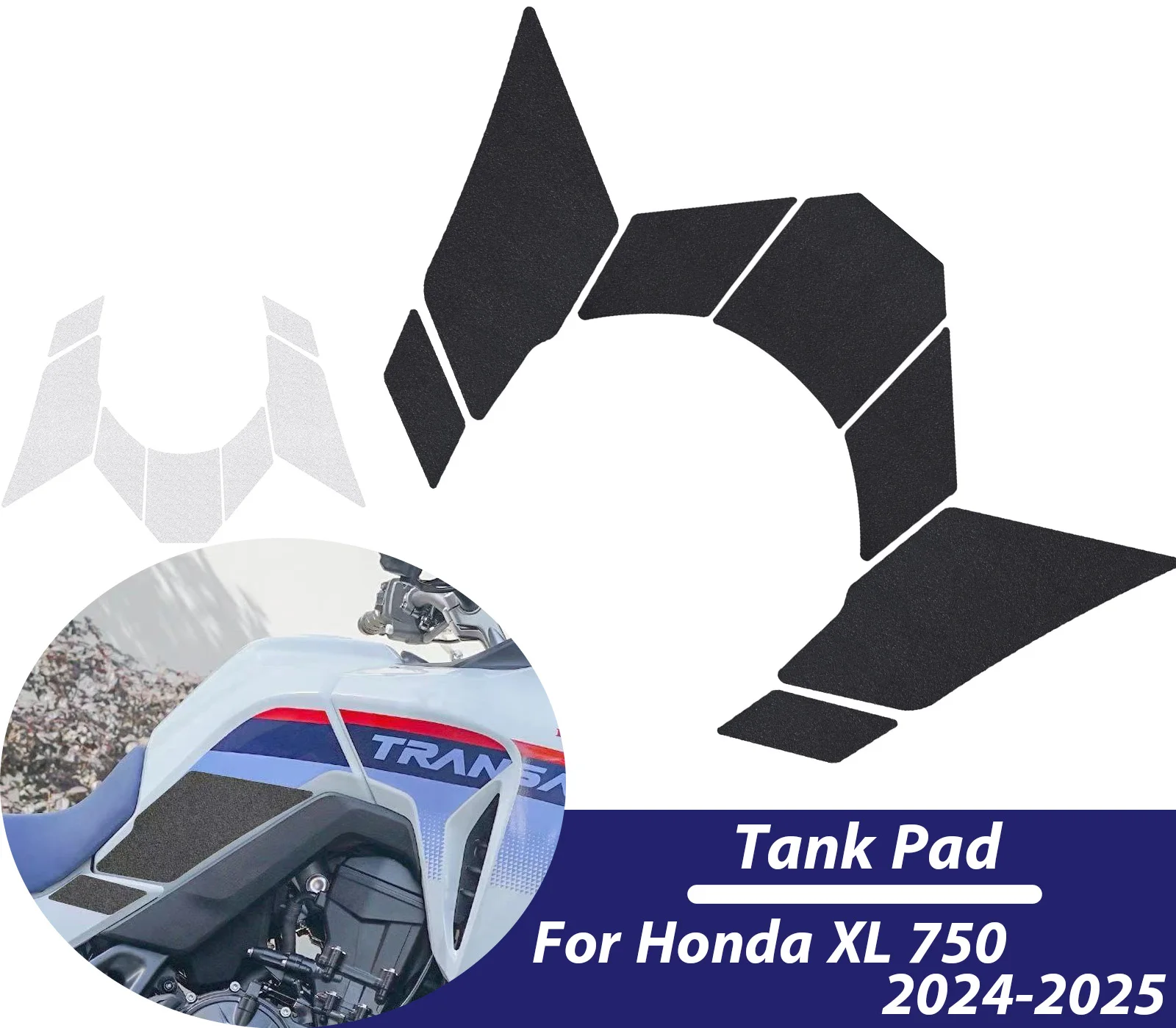 

Motorcycle Side Fuel Tank Stickers For Honda XL 750 2024 2025 Waterproof Pad Sticker Motorcycle Tank Pad Protection Accessories