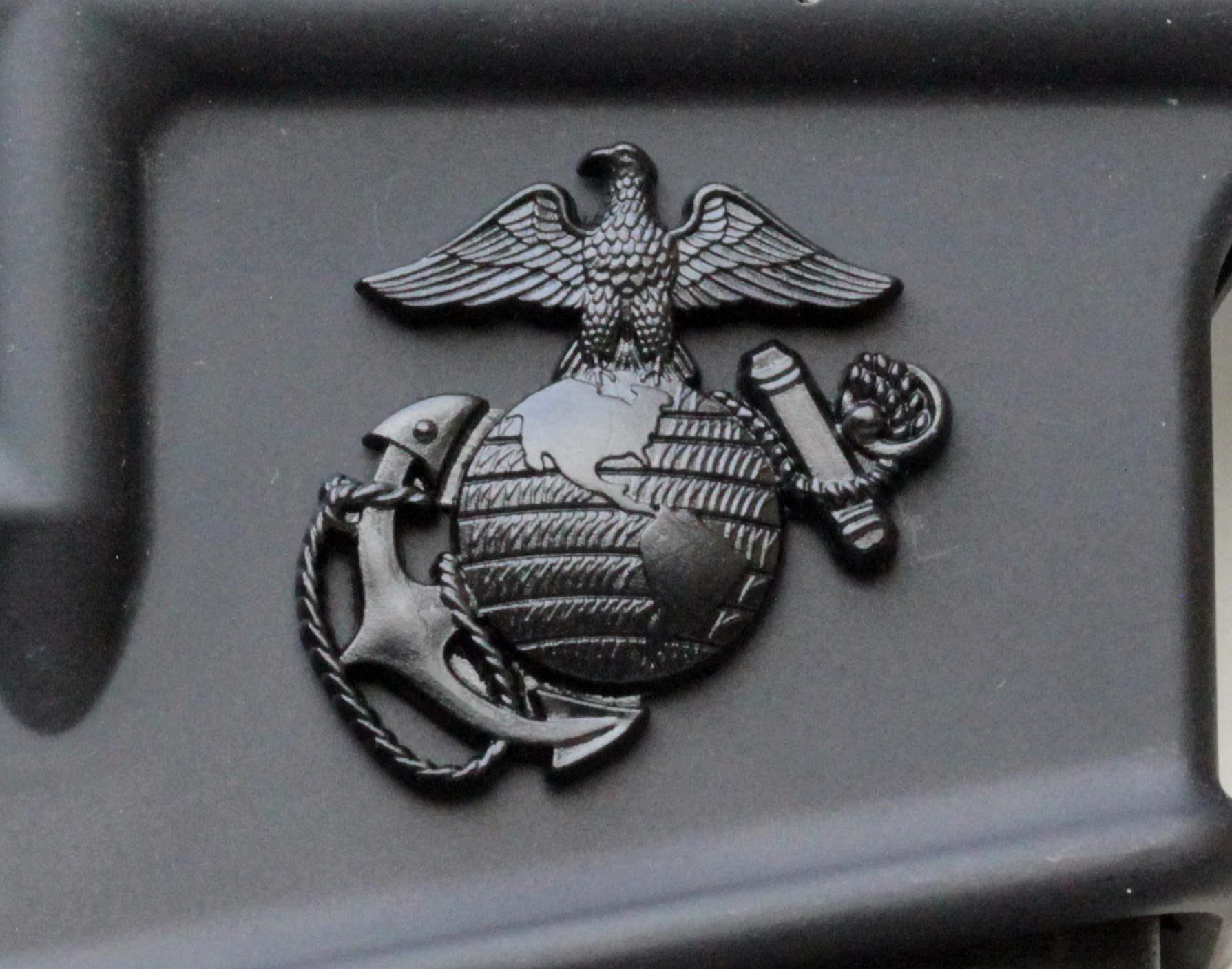 2Pcs USMC Metal Emblem Decal, Metallic Sticker, badges, United States Marine Corps Emblem