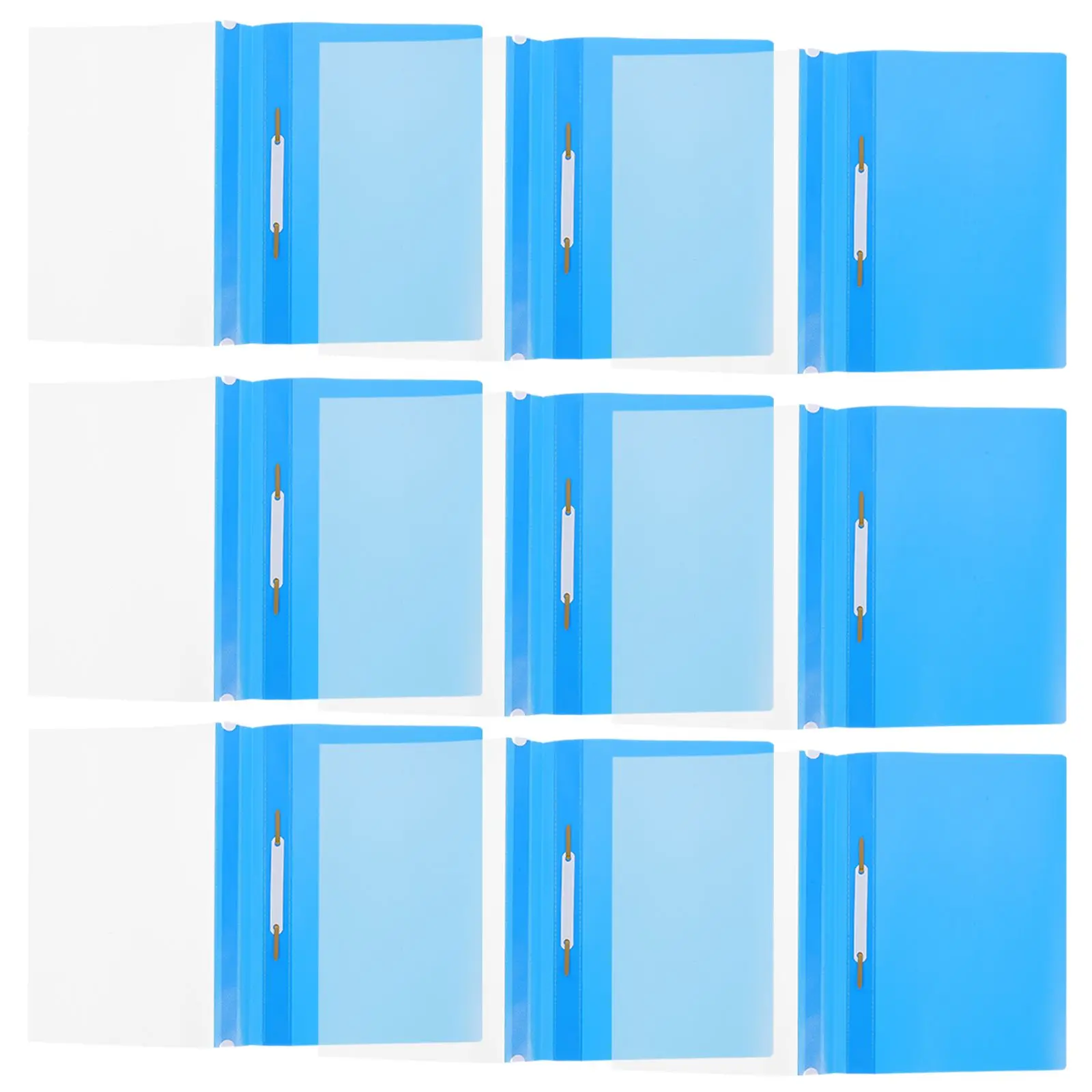 

15pcs PP Document File Organizer Folder Folders Office School Supplies File Organizer Storage Project Case Leaf Binder Folder