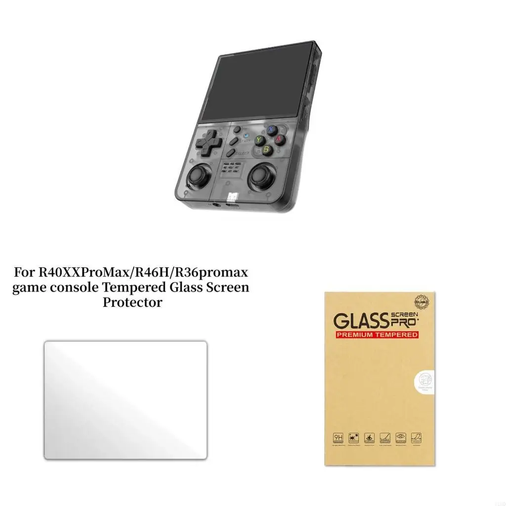 J1HD Game Console Screen Protector for R46H Tempered Gamepad Film Scratchproof