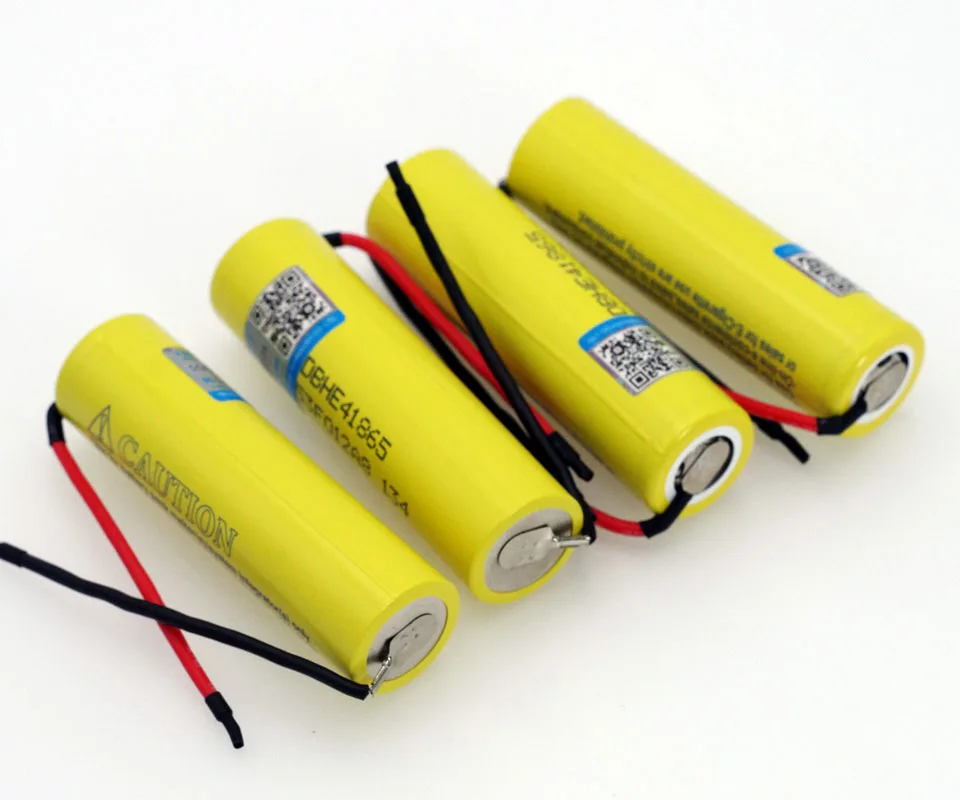 Oryginalna bateria HE4 2500mAh li-lon 18650 3.7V zasilanie akumulatory 20A rozładowanie + DIY kabel żelowany krzemionkowego