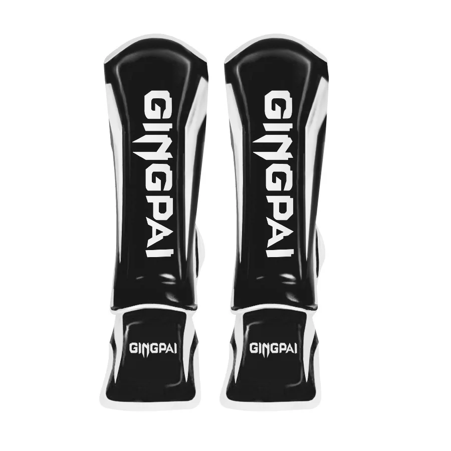 Dickere Boxen Schienbeinschoner PU-Leder schützen Leggings Ausrüstung Kampfkunst Muay Thai Bein Taekwondo Füße Knöchel Karate Schutz – Detail 6