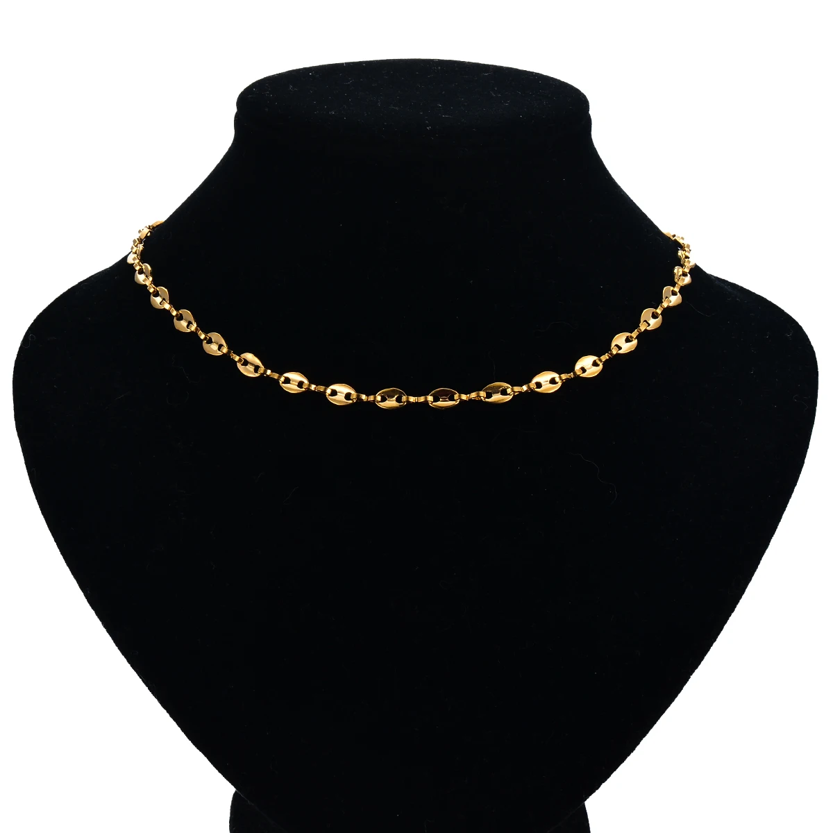 Colliers de la présidence en acier inoxydable pour hommes et femmes, lien en grains de café, bijoux JO5 MM, UL, mode hip hop, 1PC