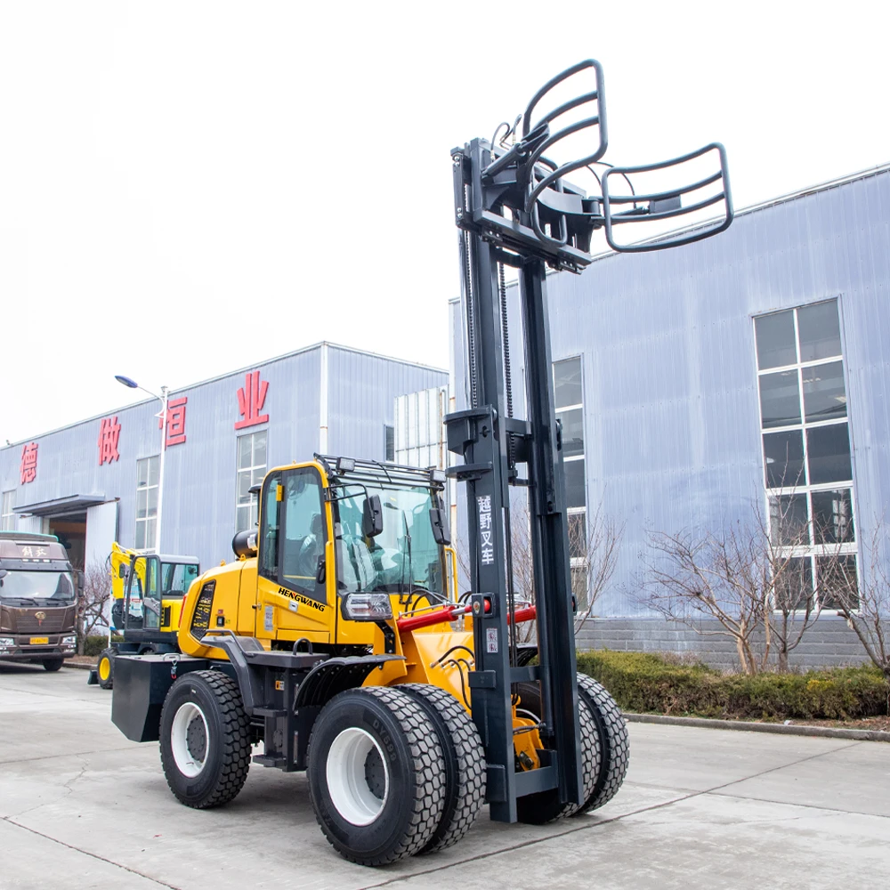 Off-road Forklift All-terrain 3、6-Ton Off-road Wheel Forklift Euro 5 Diesel Engine Handling Engineering Support Customization