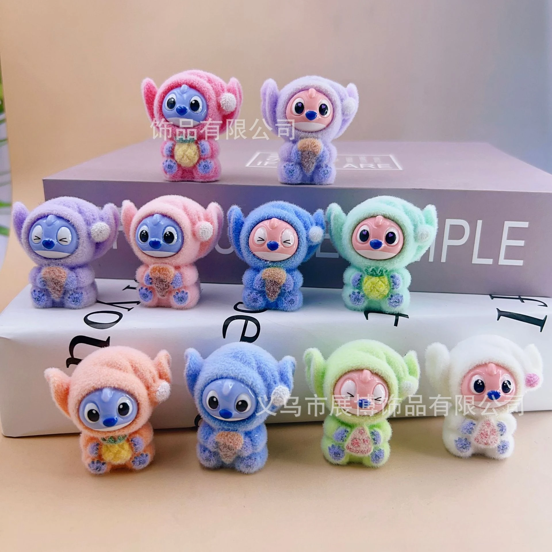 2025 New Disney Stitch Eat something before Sleep Series Blind Box Pendant Cute Doll Mystery Box Toy flocking Doll Holiday Gift