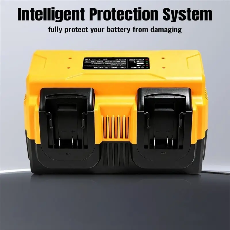 4-Port Fast Battery For 20V 60V Max Lithium Batteries DCB200 DCB204 DCB206 DCB606 DCB609 US Plug