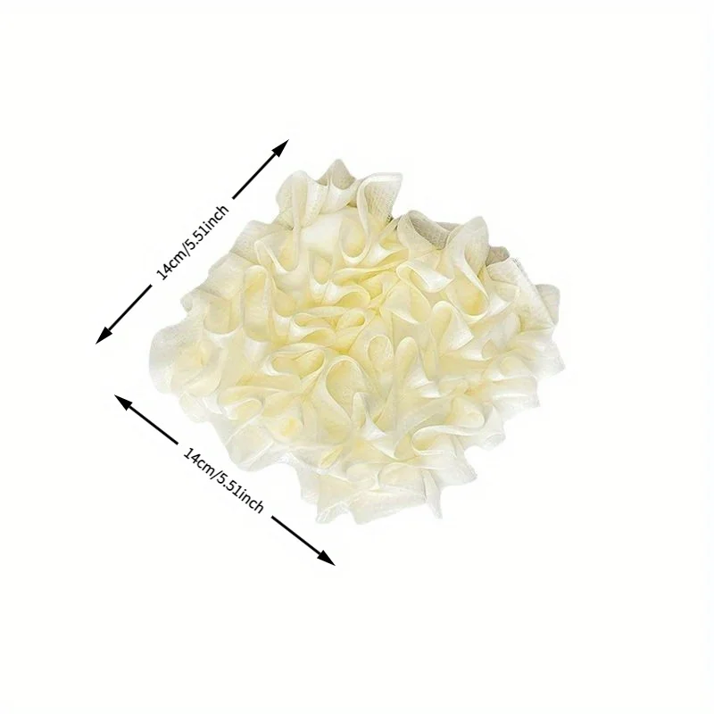 1 pezzo di palla da bagno in spugna morbida loofah -distributore di sapone 2 in 1 e scrub per il corpo, palla da doccia esfoliante per uomini e donne