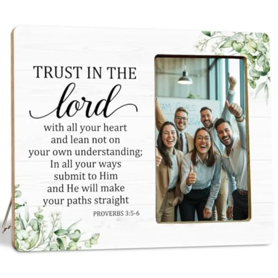 

Gifts Picture Frame for Faith, Trust in the Lord Gifts Picture Frame for Women Men