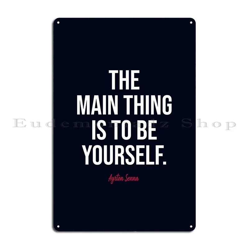 Ayrton Senna Quotes Metal Sign Cinema Home Club Printing Cinema Tin Sign Poster