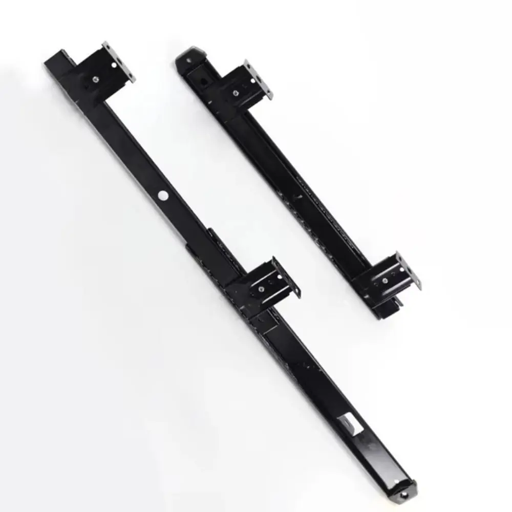 2PCS Ball Bearing Drawer Runners Full Extension Low-Noise Drawer Slide Rail Adjustable Side Mounting Pull Out Tray