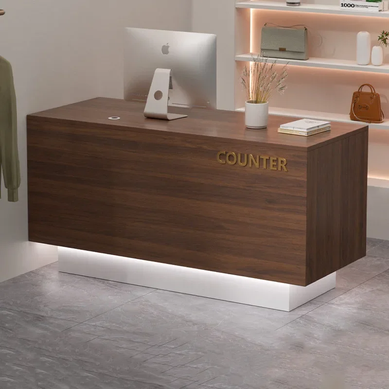 *G~ Exquisite Reception Counter Classic Versatile Beauty Simple Reception Desk Nordic Style Mostrador Office Furniture