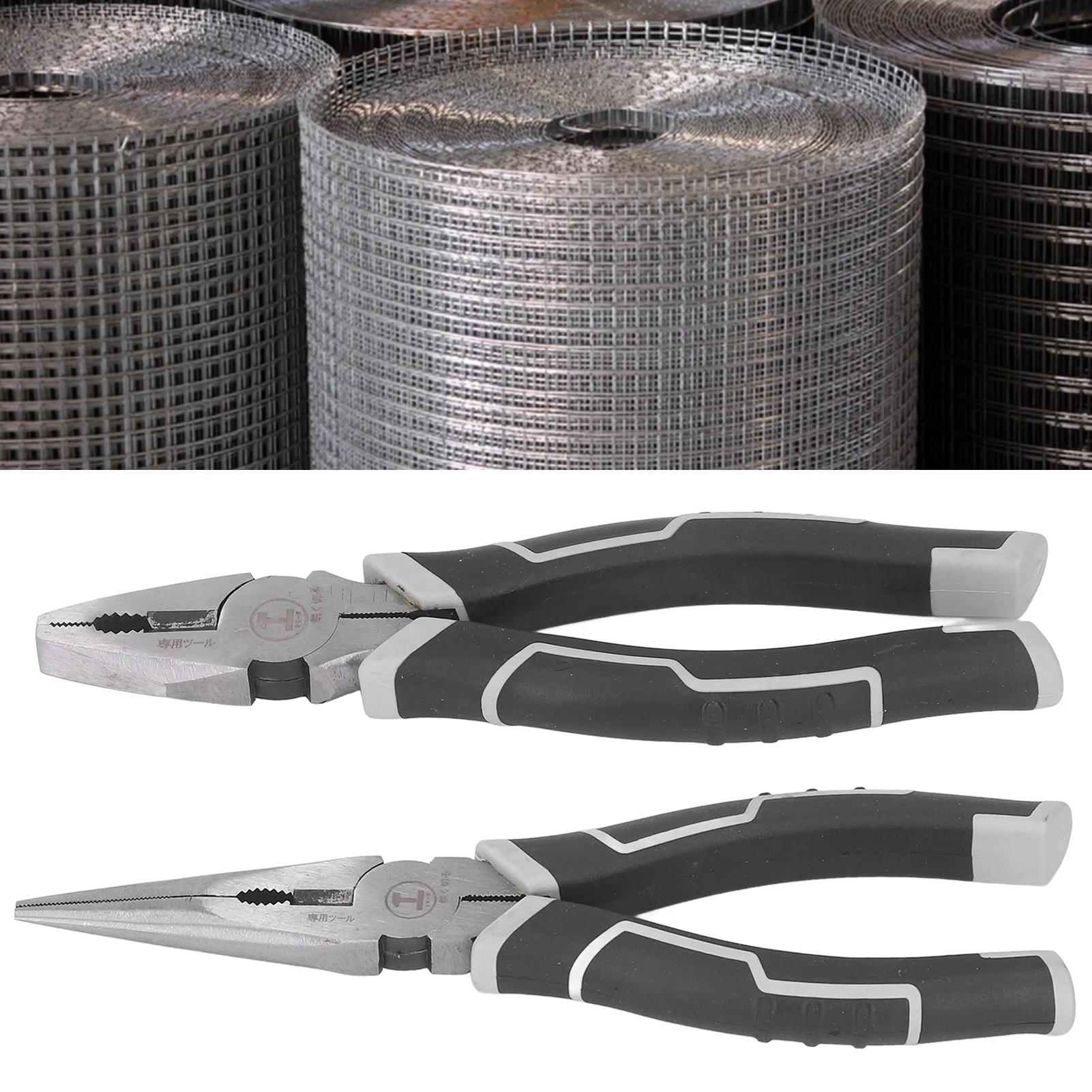 

Комбинированные плоскогубцы для электриков 8 дюймов, высокопрочные, с острыми губками, с нескользящей рукояткой, для работы с металлом