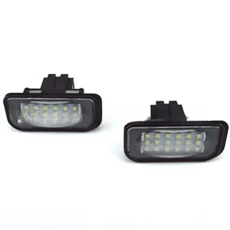 Para Clase C W203 4D C230 C240 C280, 2000-2007 para ANGRONG 18 SMD LED blanco lámpara de luz de placa de matrícula 6000K Uiz