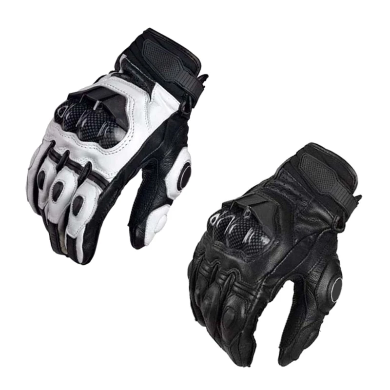 

Motorcycle Gloves High Quality Genuine Leather Protective Gloves Windproof Waterproof Motorbike Glove Racing Riding Protective