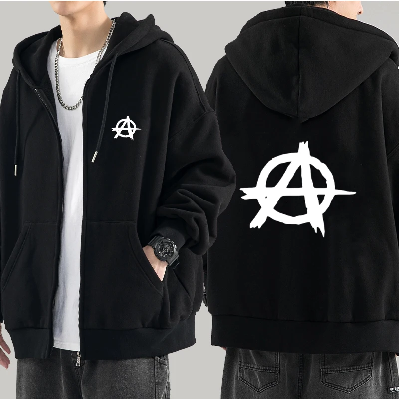 

TV Series Sons of Anarchy Logo printed Zipper Hoodies Men Women Casual Long Sleeve Sweatshirts High Quality Fashion Pullovers