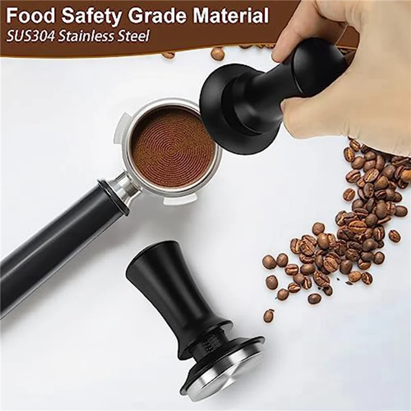 ABBK-2X مكبس قهوة اسبريسو 53 مم، مجموعة مكبس اسبريسو ذات ضغط ثابت محملة بنابض، لمحبي قهوة باريستا