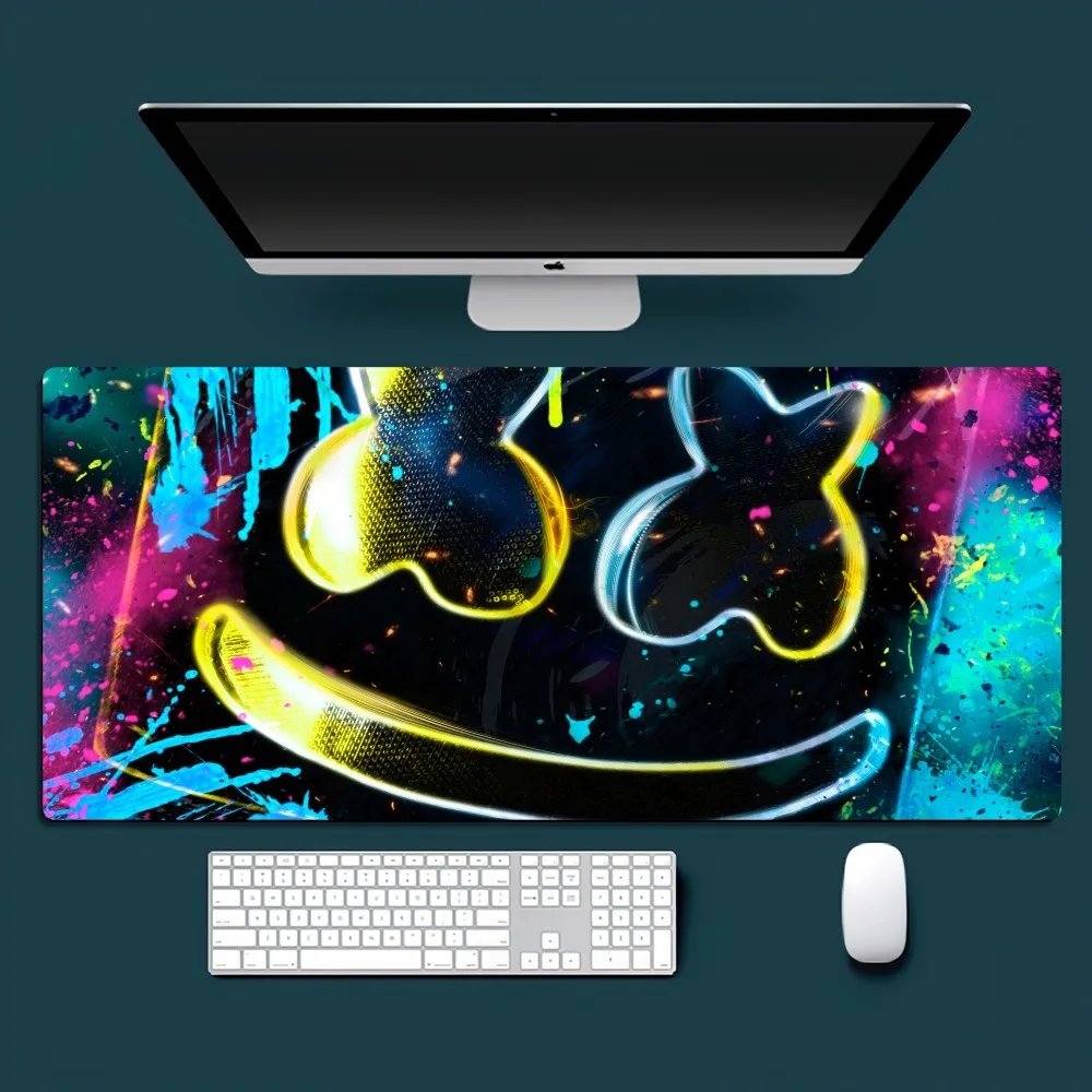 DJ M-Marshmello Cool Music Producer Mousepad Office Small Large PC Computer Keyboard Mouse Game Rubber Anti-Slip Mice Mat Big