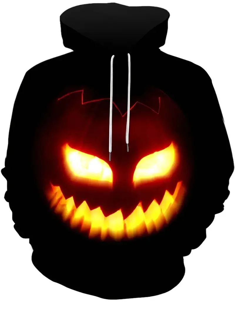 

Halloween Hoodie Men Fashion Hoodie Kids Hip Hop Hoodies Boy Coats Pumpkin Print Oversized Tracksuits Women Sweats Mens Clothing