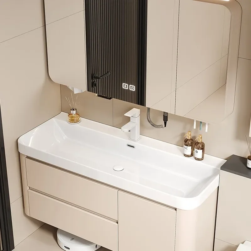 for Washbasin Cabinet Combination Bathroom Cabinet Large Diameter Marine Ceramic Integrated Basin Toilet Washstand Large