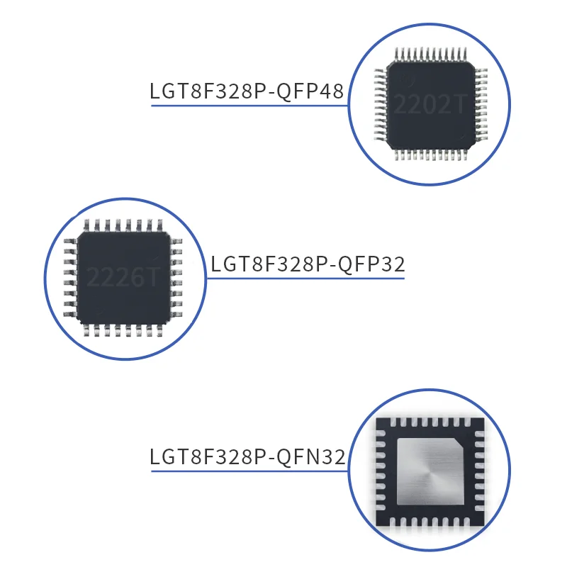 Emakefun LGT8F328P QFP32 QFN32  QFP48  Compatible ATMEGA328P Nulllab-nano Replaces MiniEVB For Arduino Nano v3.0  Pro Mini TYPEC