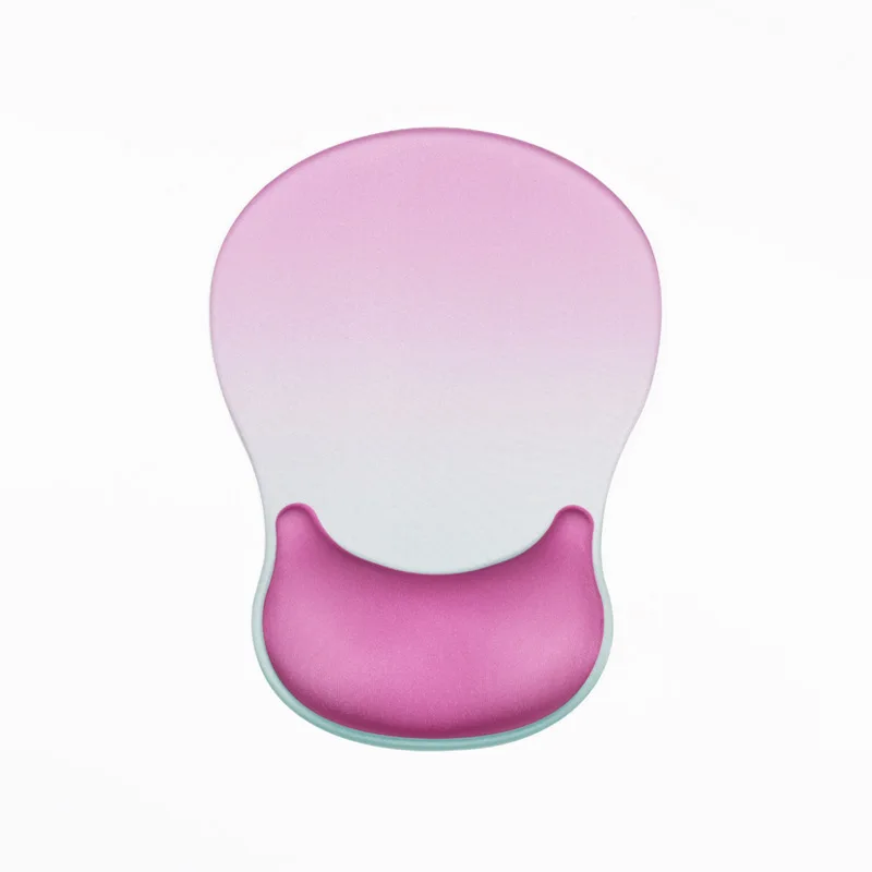 Gradient Silicone Wrist Rest Mouse Pad Q-Soft Desk Mat for Office Gaming 9 Color Options