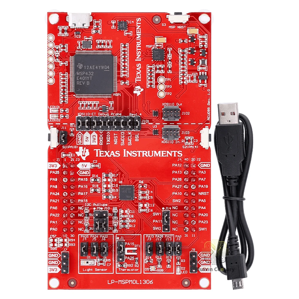 FOR Texas Instruments LP-MSPM0L1306 LaunchPad Development Kit MSPM0L1306 M0+ MCU with Analog Temp Sensor Light Sensor
