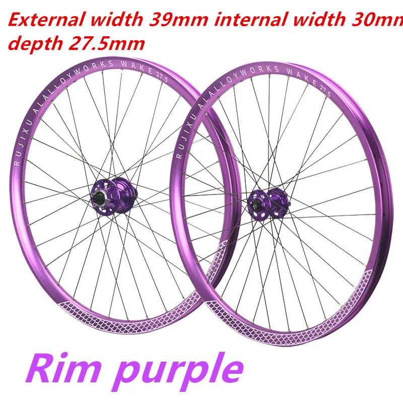 High strength AM  DH 39mm Wide MTB Bike Wheelset 26 27.5  Rim 142 Thru Axle 135 QR 9 Pawls Mountain  Bicycle Wheel