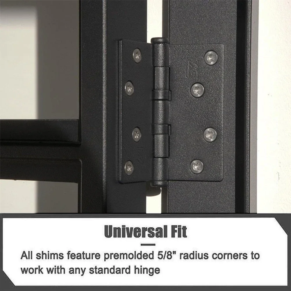 For Door Hinge Repair Kit with 10 Pieces of 4 Inch PVC Shims for Filling For Door Gaps and Accurate For Door Alignment