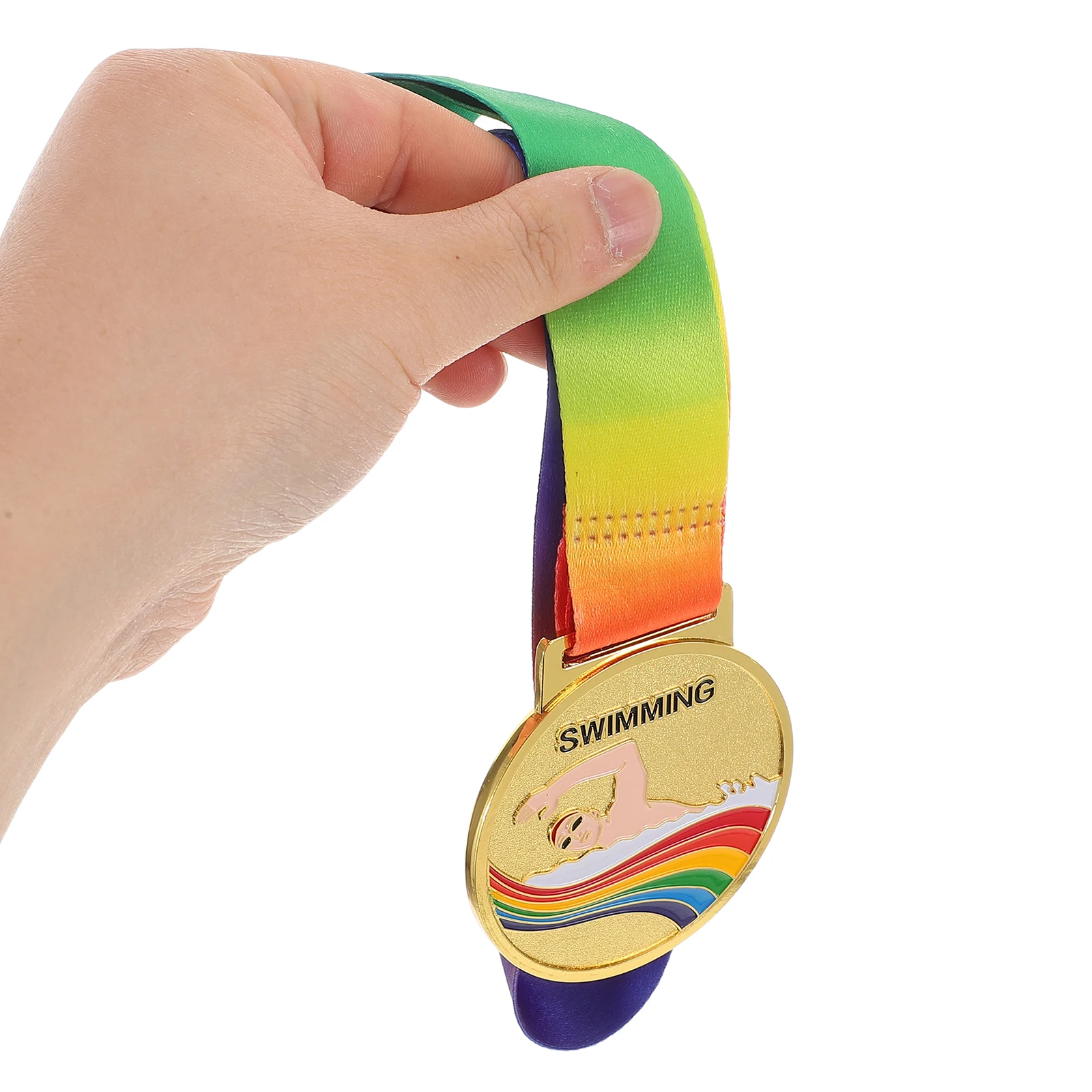 

Metal Medals Swimming Competition Award Medal Sturdy Durable Recognition Honor Trophy For Sports Events School Water