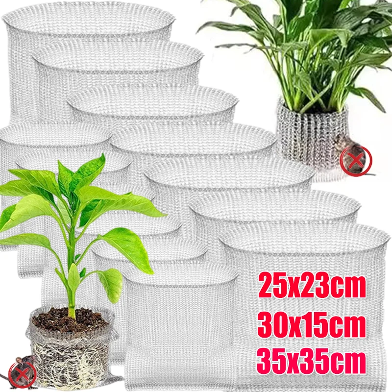 Stainless Steel Wire Net Baskets Flexible Stretchy Mesh Fabric Anti-snail Mouse Repeller DIY Craft Garden Protection Netting