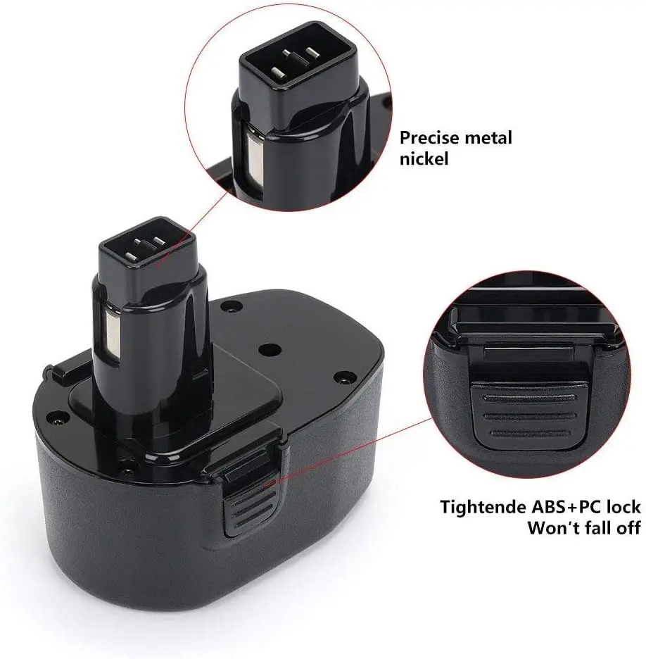 بطارية بديلة لجهاز بلاك ديكر Firestoration PS140 ، طراز Pod ، 3600mAh ، 14.4 فولت ، FS1462F ، CRS144