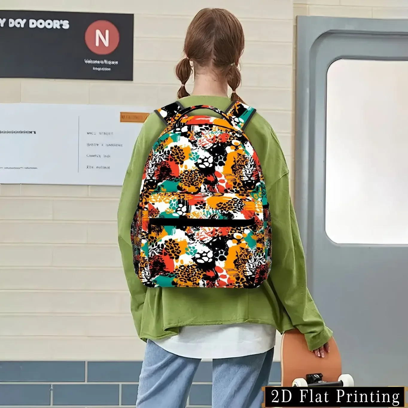 Custom Bag A Casual And Stylish Backpack, Featuring A Easy Design And Large Capacity. An Essential Item For Daily Commuting And