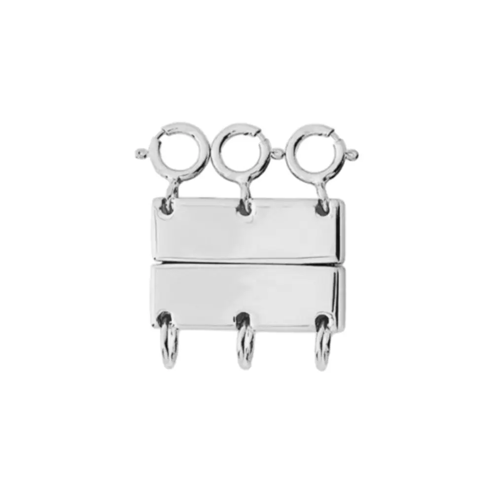 Cierres de múltiples hebras, conector de collar de múltiples capas para pulsera en capas, cierre de collar en capas de Color dorado, joyería DIY