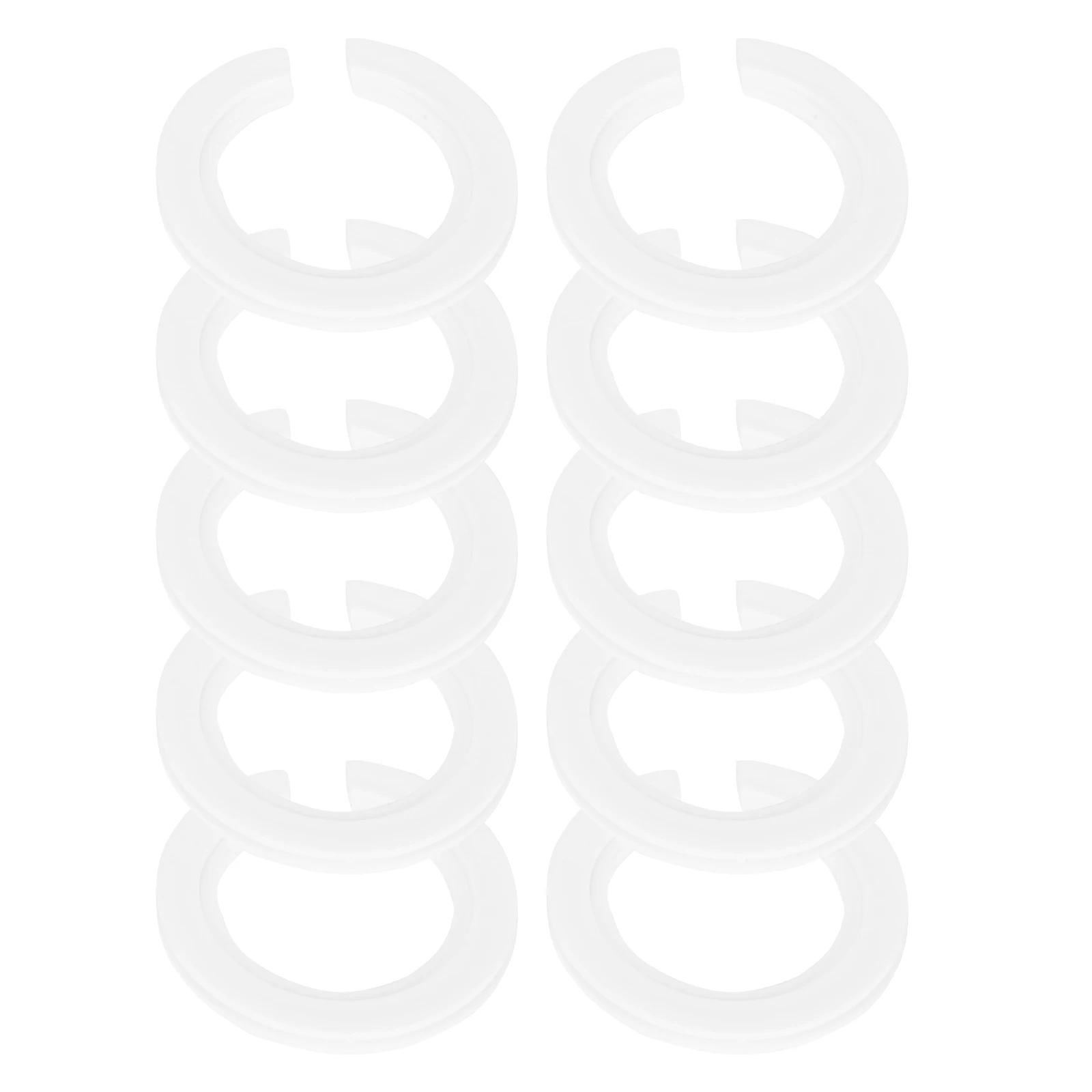 10 قطعة E27 دائم إلى E14 عاكس الضوء محولات البلاستيك الأبيض محول سهلة التركيب المنزل فندق مطعم ديكور غطاء مصباح حلقة