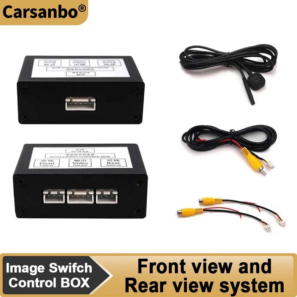 Carsanbo Car Camera Switch Box Front View And Rear View Camera Image Switch Control Box Front and Side Camera System