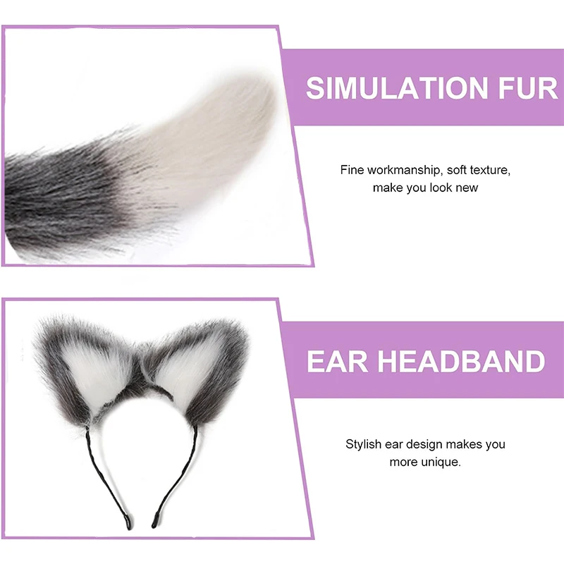 Fox Tail Anal Plug with Hairpin Bdsm Toy Flirting Metal Butt Plug Tail Sex Toys for Woman Man Couples Cosplay Adult Game Shop