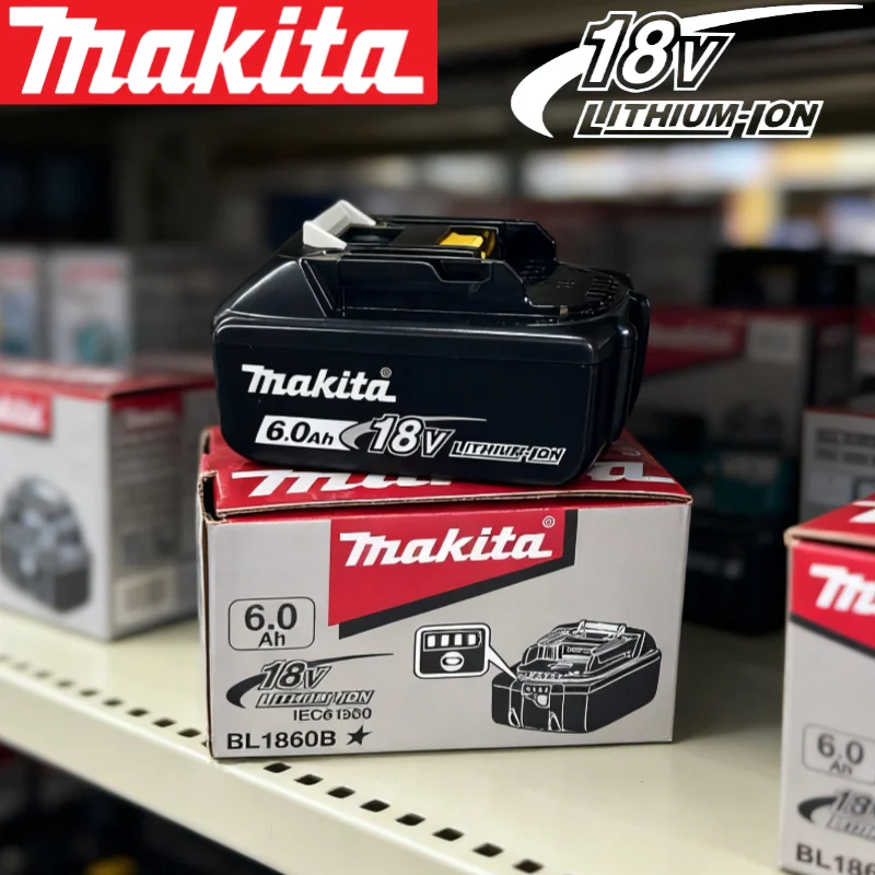 

Аккумулятор Makita BL1860, литий-ионный аккумулятор 18 В, 6,0 Ач для аккумулятора Makita 18 В, 6 Ач BL1850 BL1880 BL1860B LXT400