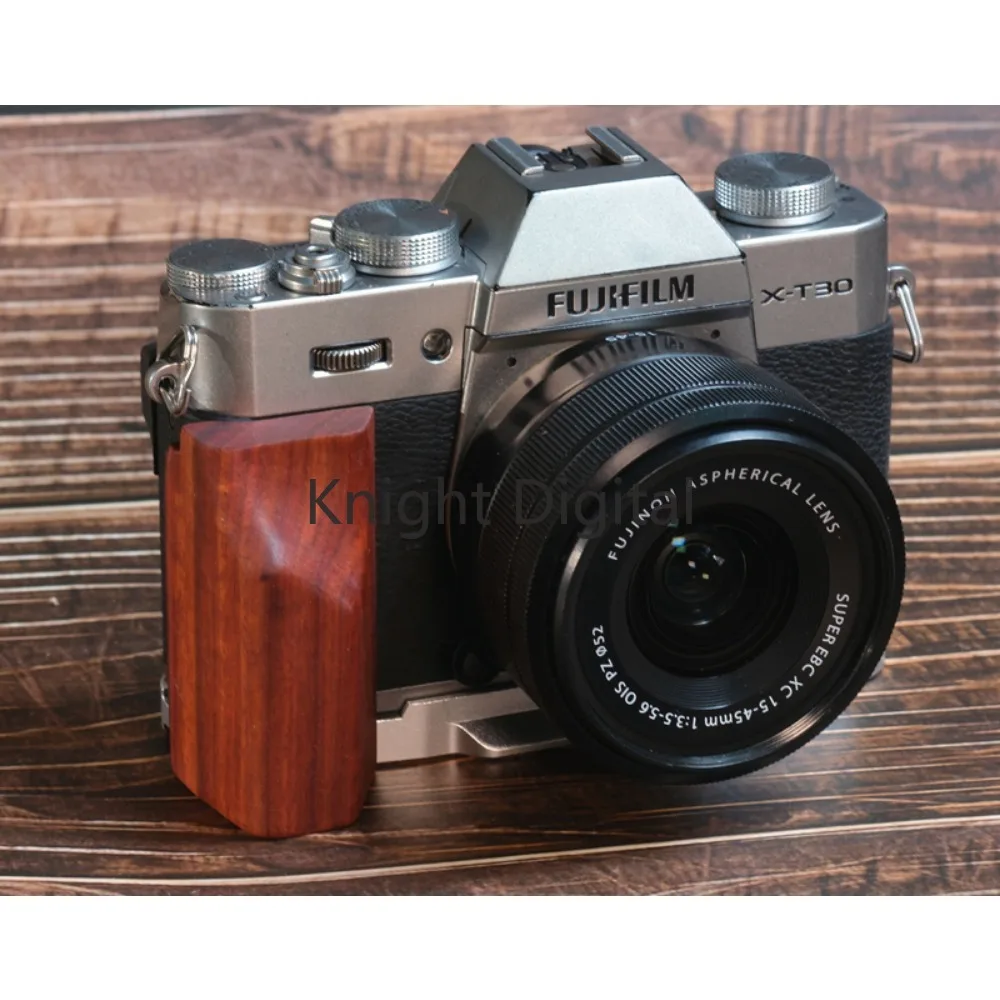 Wooden L Type Solid Bracket Tripod Plate Base Hand Grip for Fujifilm XT30 X-T30ll XT20 XT10 Digital Camera Accessories Studio