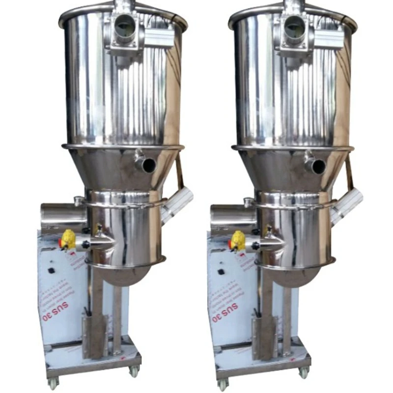 Vacuum feeder, mobile stainless steel food and chemical feeder, small industrial