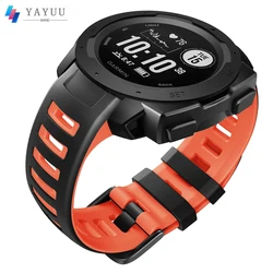 YAYUU Watch Bands For Garmin Instinct Band Silicone Sport Replacement Watch Strap For Garmin Instinct 2/Solar/Tactical/Esports