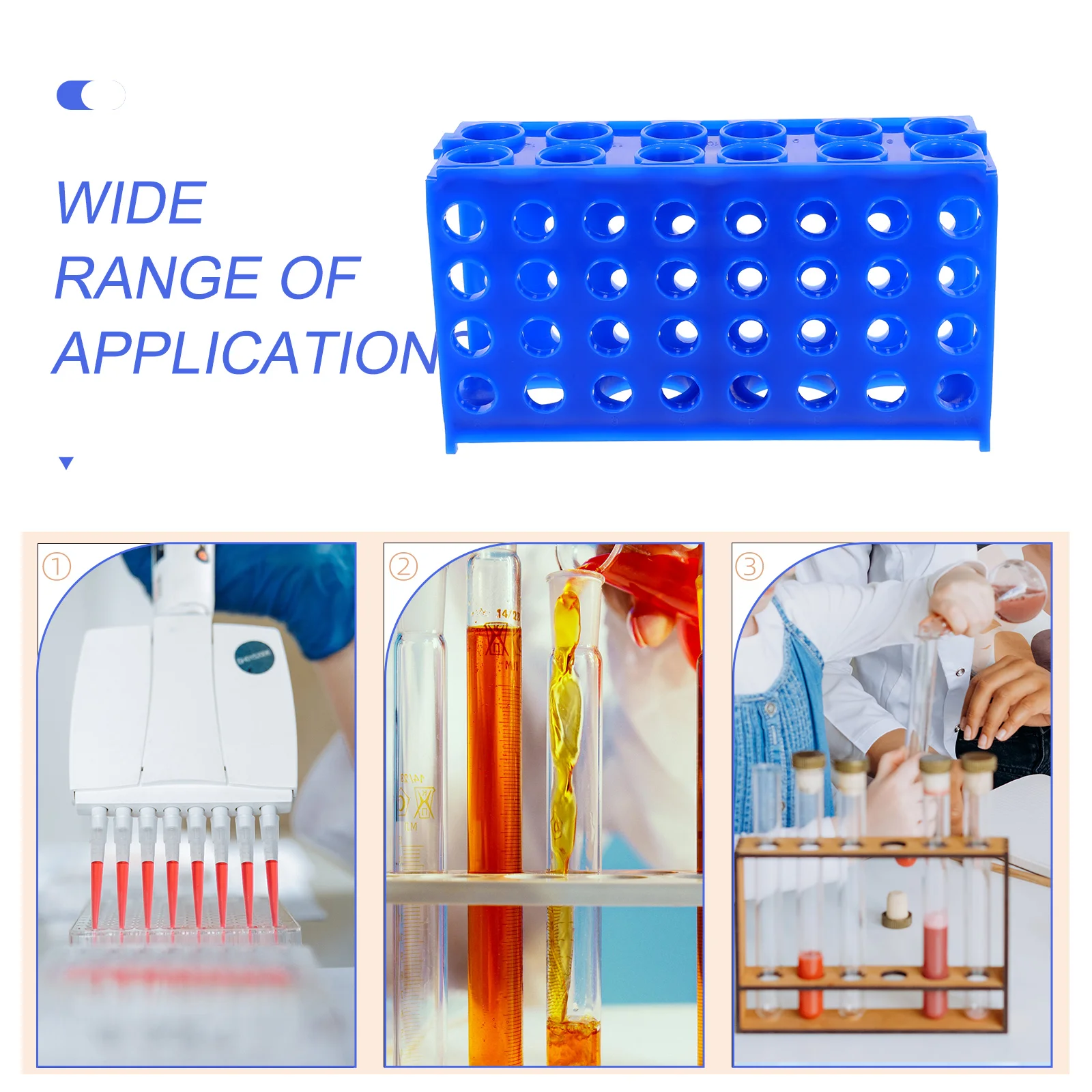 Centrifuge Tube Rack Test Tubes Organizer Storage Bracket 1700X930X500CM Stand Sky-blue Racks Testing Holder Reusable