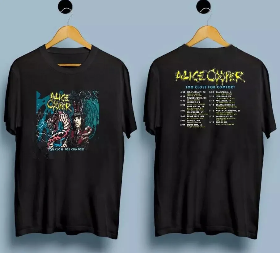 Alice Cooper-Too Close for Comfort 2023 Tour Unisex T-Shirt
