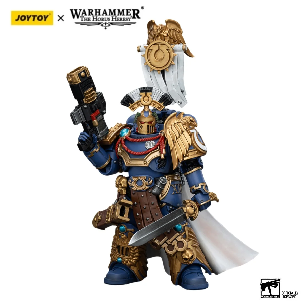 

JOYTOY Warhammer 40000/40k The Horus Heresy Ultramarines Legion Praetor with Power Sword and Volkite Serpenta Action Figure Doll