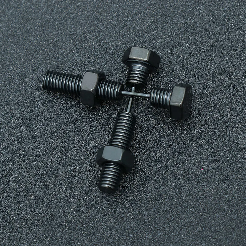 

2 Pairs Stainless Steel Earrings for Female Jewelry Studs Women Aesthetic Nightclub Man