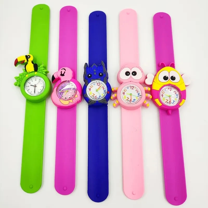 New Boys Girls Watches Christmas Gifts for Kids Slap Wrist Watch Baby Kindergarten Party Gift Children Watch Clock Toys