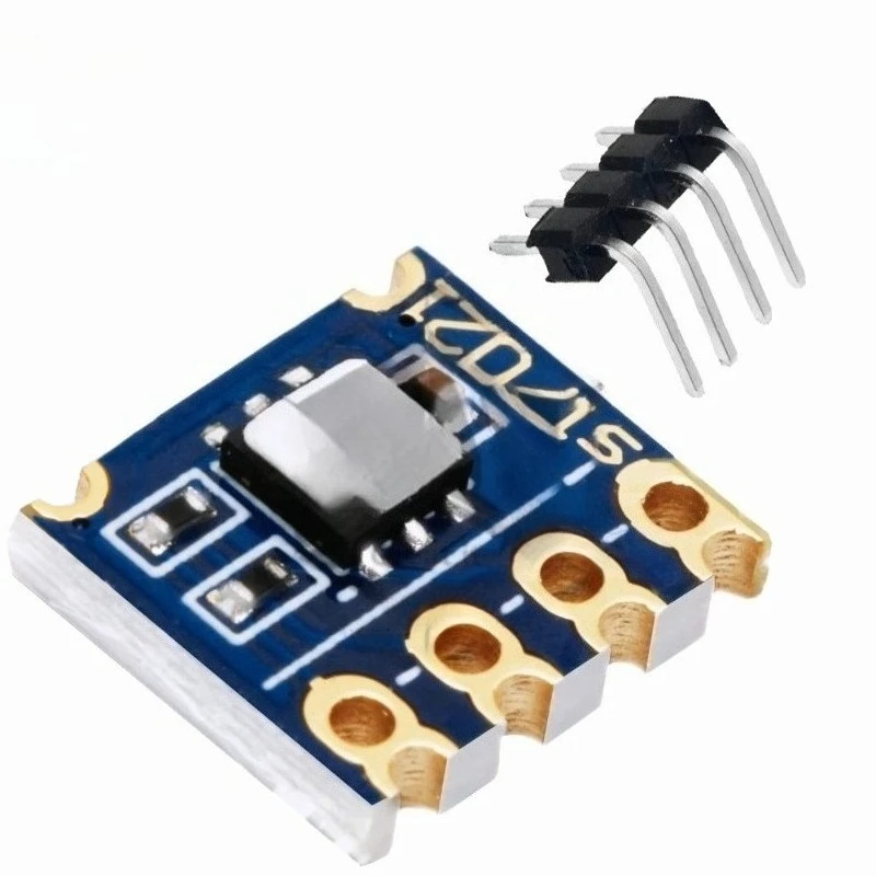 SI7021 temperature and humidity sensor features a high-precision I2C interface and an industrial-grade SI7021-A20-GM1R module
