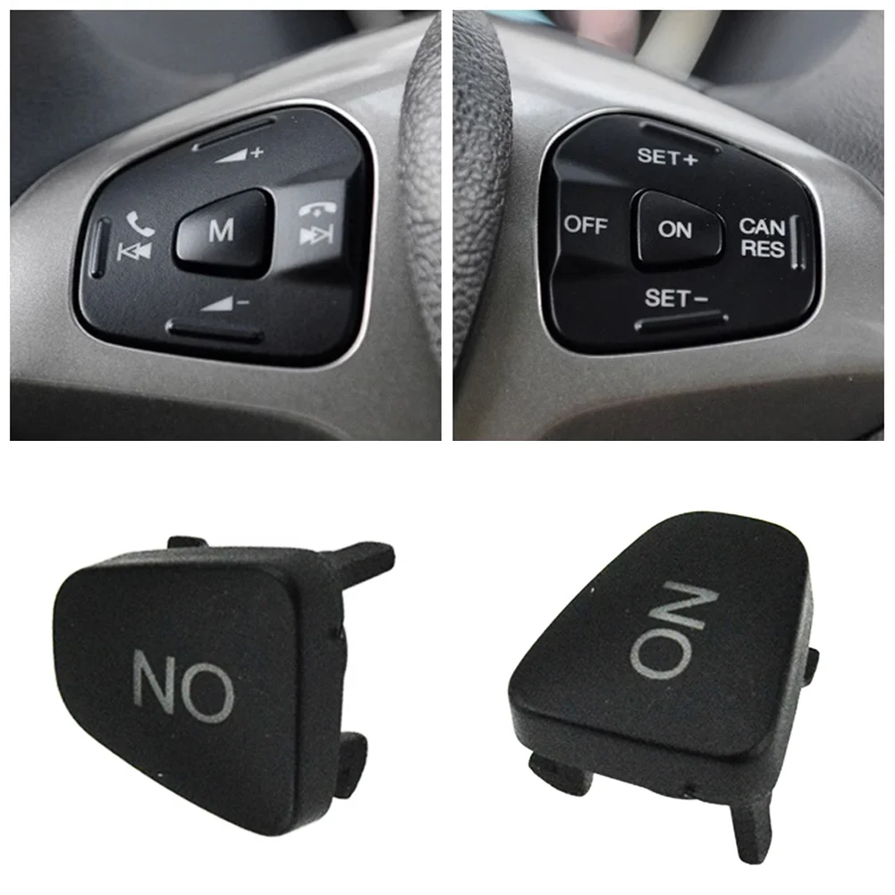 Botón de control de volumen de audio para coche, interruptor de control de crucero, botón M ON para Ford Escort Fiesta MK7 MK8 ST Ecosport 2013-2015