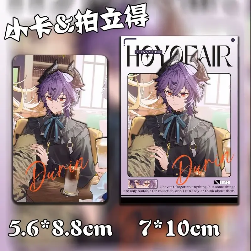 Genshin Impact Neuvillette Scaramouche Photos Cards Phone DIY Decor Stickers Kawaii Cards Scrapbooking Cards Sticker