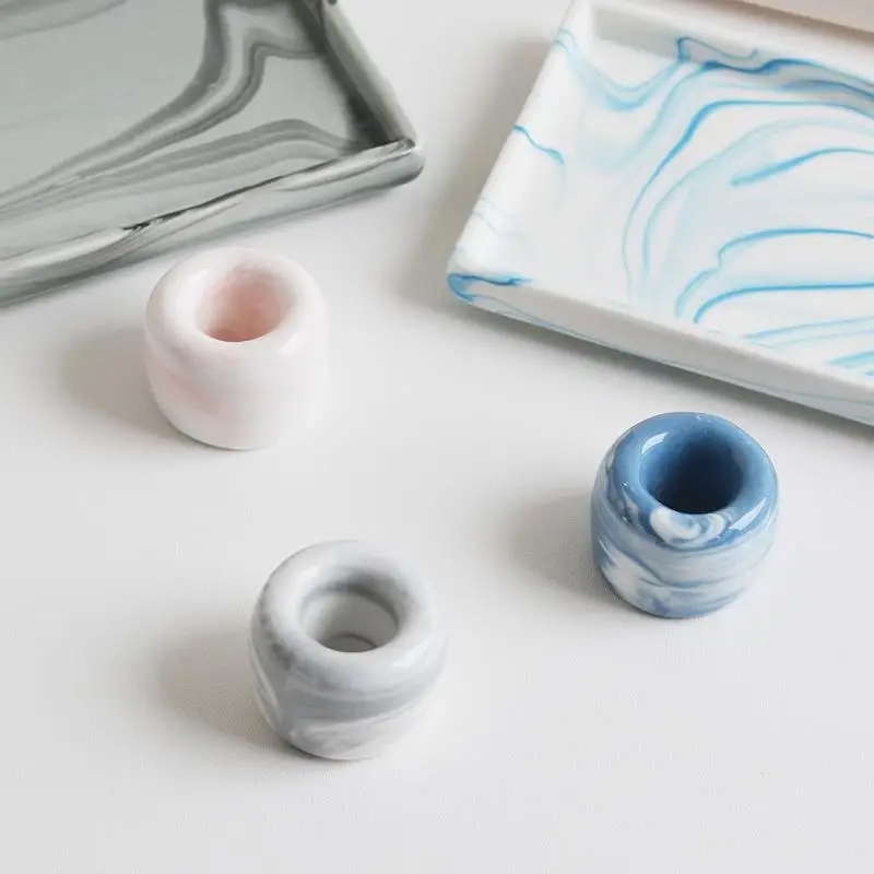 

Manual Toothbrush Holder Bathroom Ceramic Washstand Large Stone Pattern Bathroom Accessories Toothbrush Stand No Germ Killing